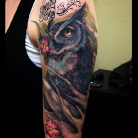 Tattoos - owl tattoo - 99928